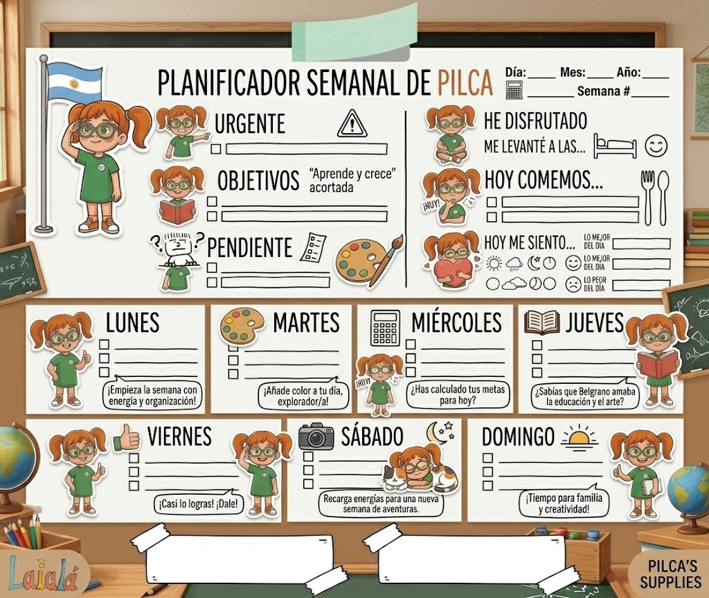 "Planificador Semanal de Pilca" (GRATIS)